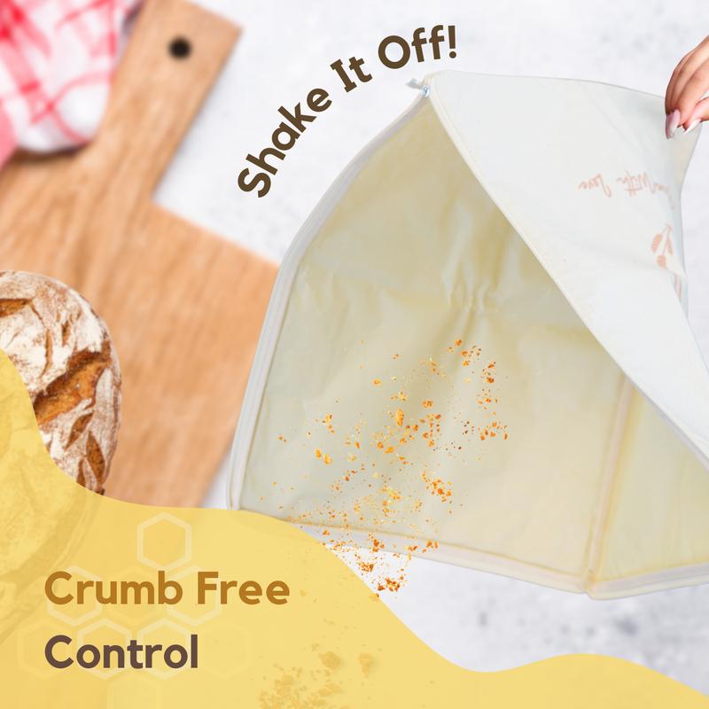 Premium 100% Cotton-Beeswax Bread Bags - by Elvoura™