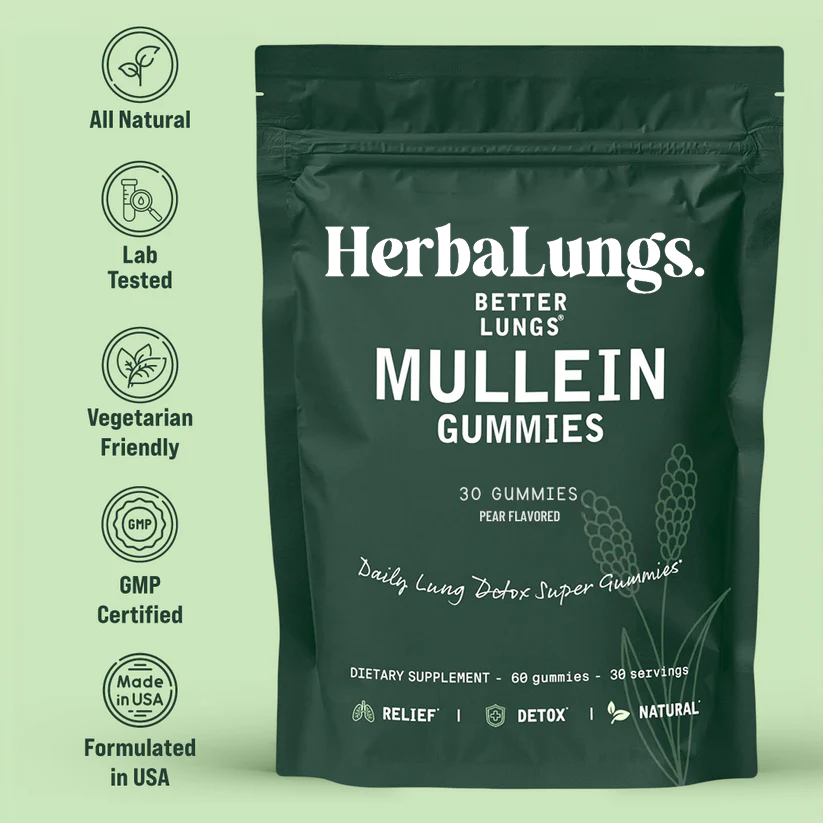 HerbaLungs™ Mullein Gummies