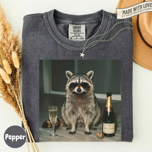 Raccoon Champagne T-Shirt