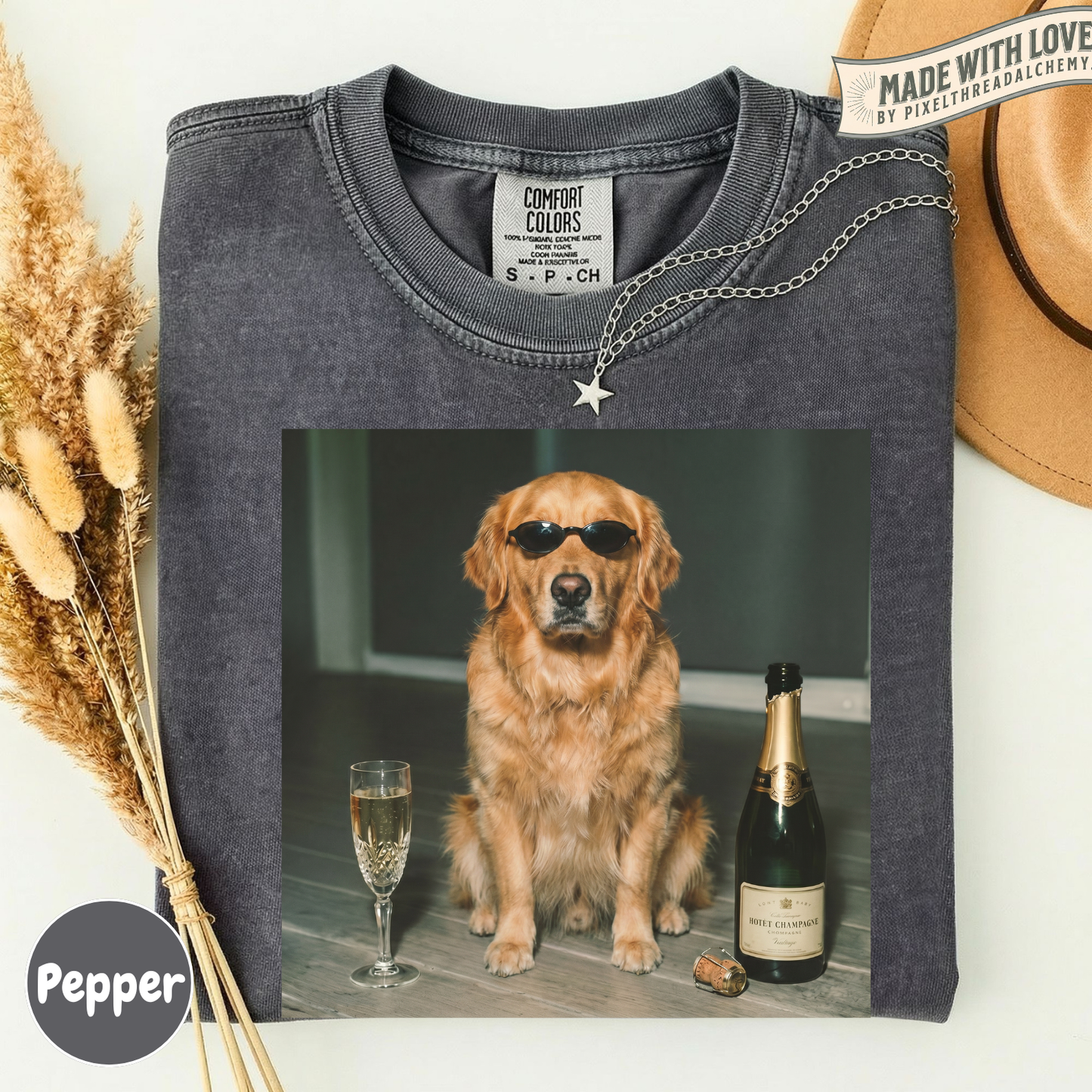 Golden Retriever Champagne T-Shirt