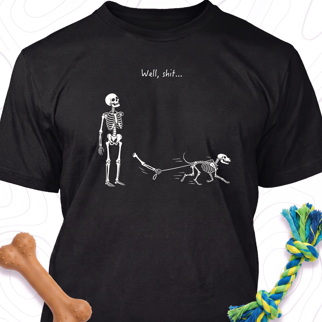 Well Skeleton Shirt, Skeleton Lost Dog Tee, Halloween Tee, Gothic Sarcastic Gift
