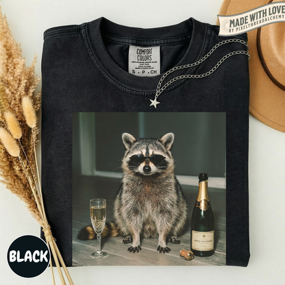 Raccoon Champagne T-Shirt