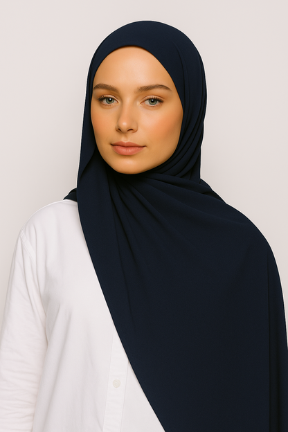 Pre-Sewn Instant Hijab | Built-in Magnets