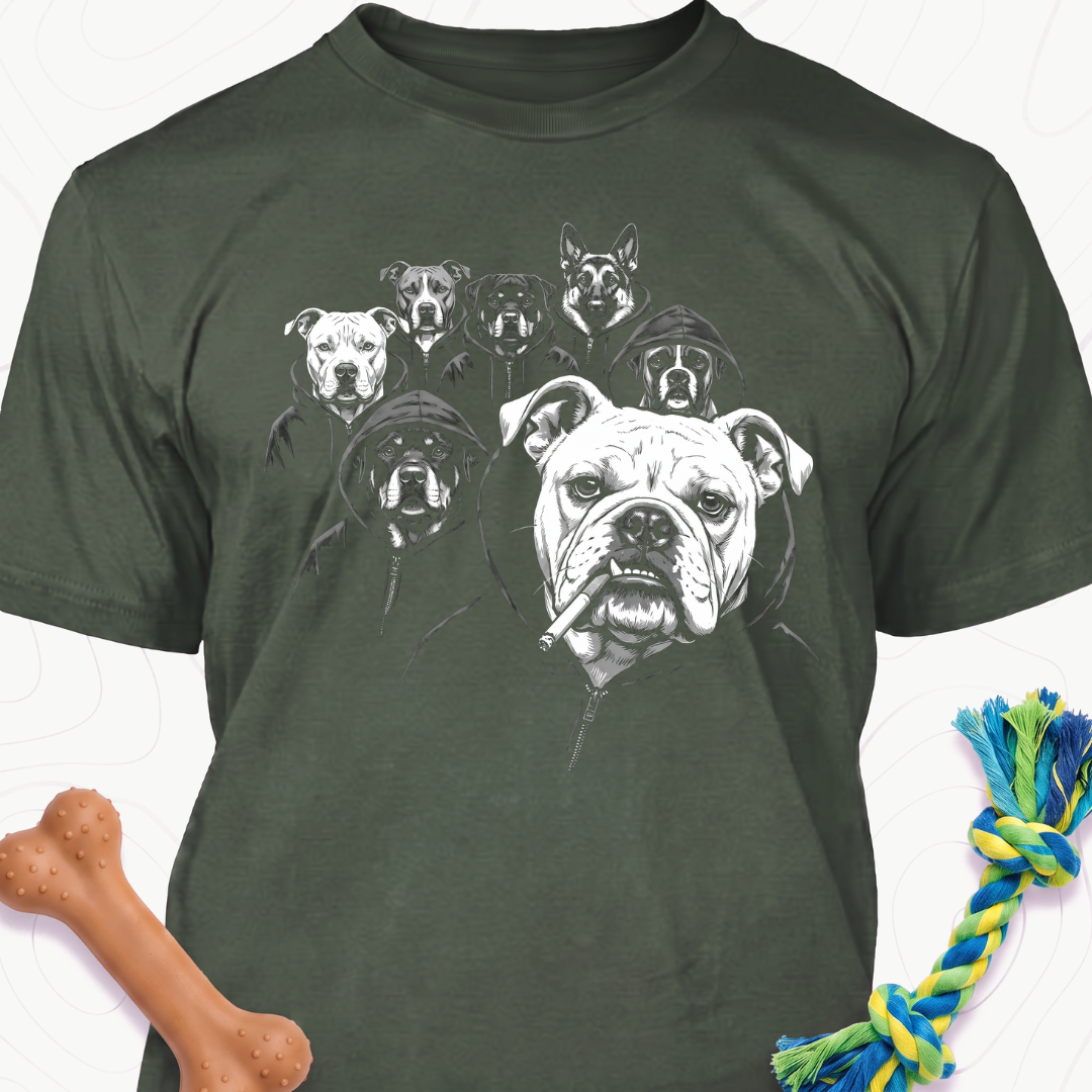 Funny Gangster Dog Shirt, Meme Dogs Graphic Tee, Vintage Dog Lover Shirt,