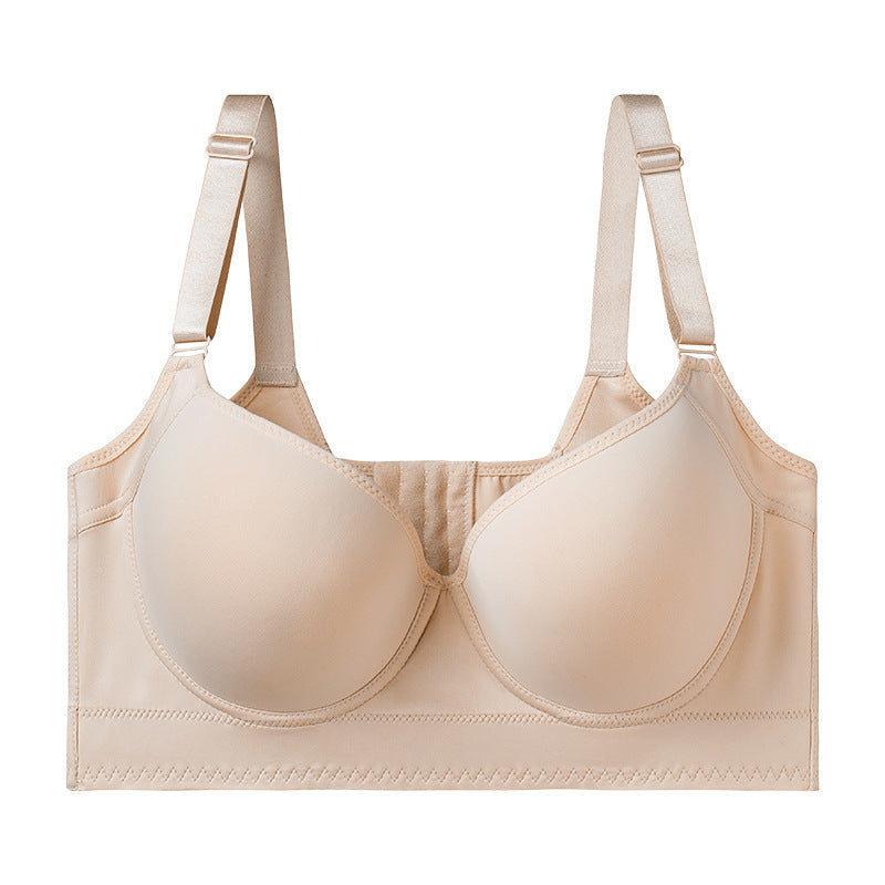 Solai® Full-Coverage Back Smoothing Bra-Black