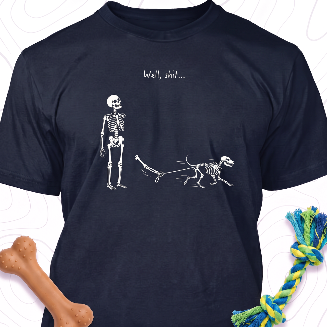 Well Skeleton Shirt, Skeleton Lost Dog Tee, Halloween Tee, Gothic Sarcastic Gift