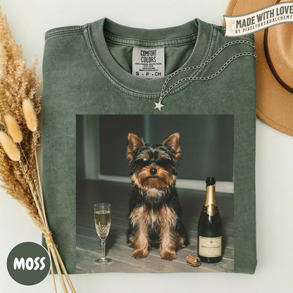 Yorkie Champagne T-Shirt