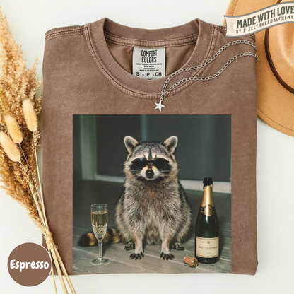 Raccoon Champagne T-Shirt
