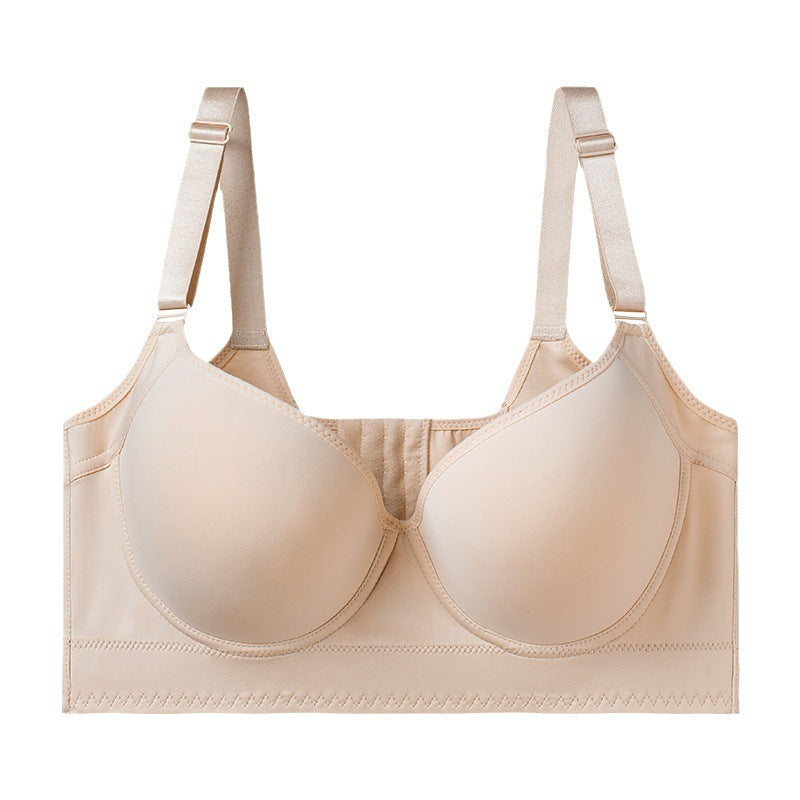 Solai® Full-Coverage Back Smoothing Bra-Black