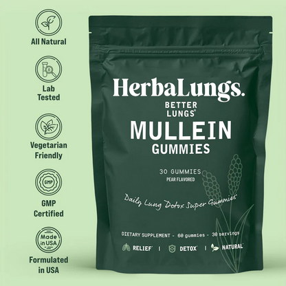 HerbaLungs™ Mullein Gummies
