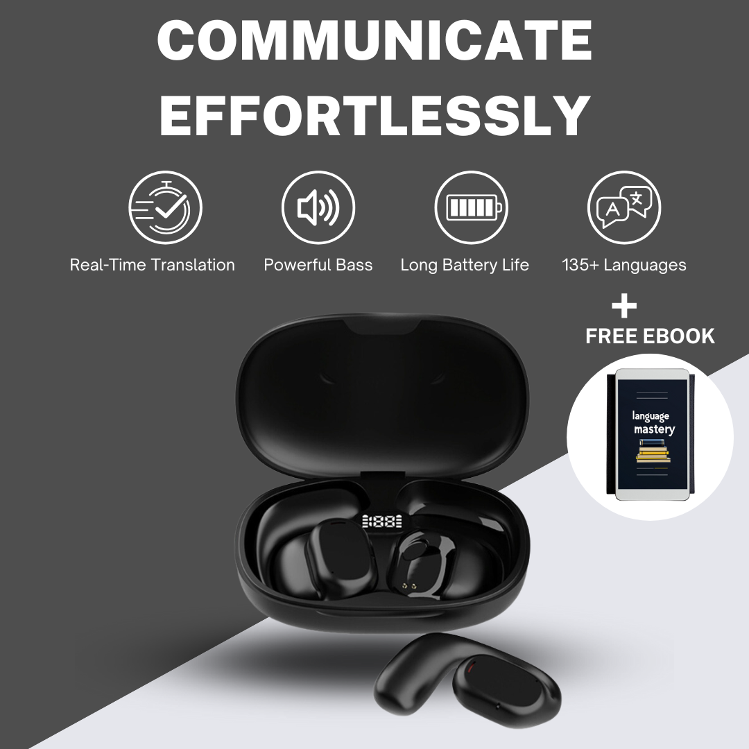 VOMLI™ AI Translator Earbuds