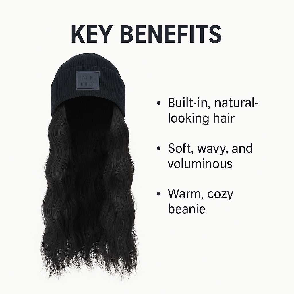 Elvoura™ Beanie Wig Cap