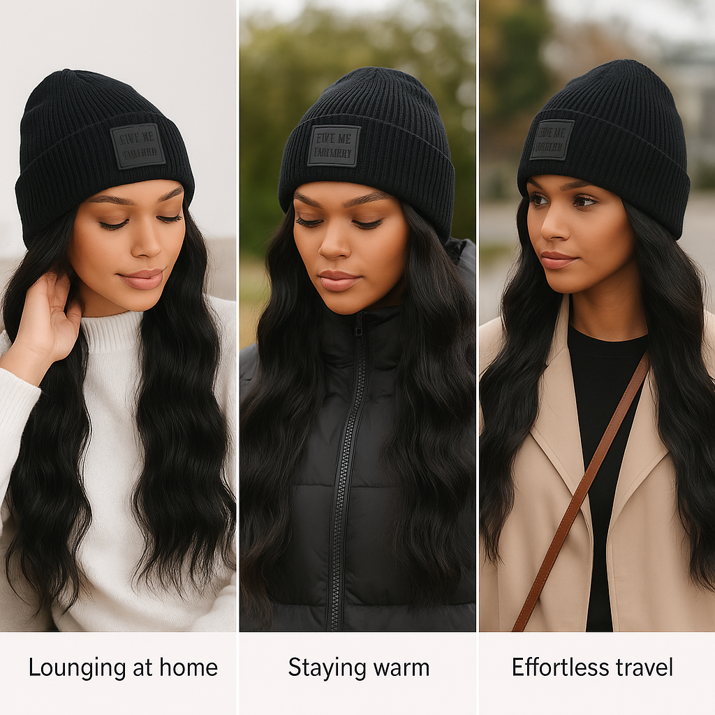 Elvoura™ Beanie Wig Cap