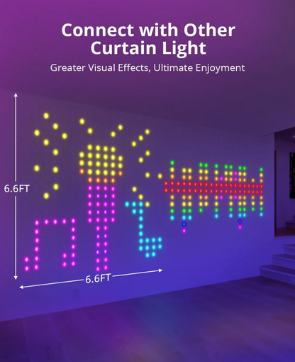 GleamGlowLed Curtain Lights