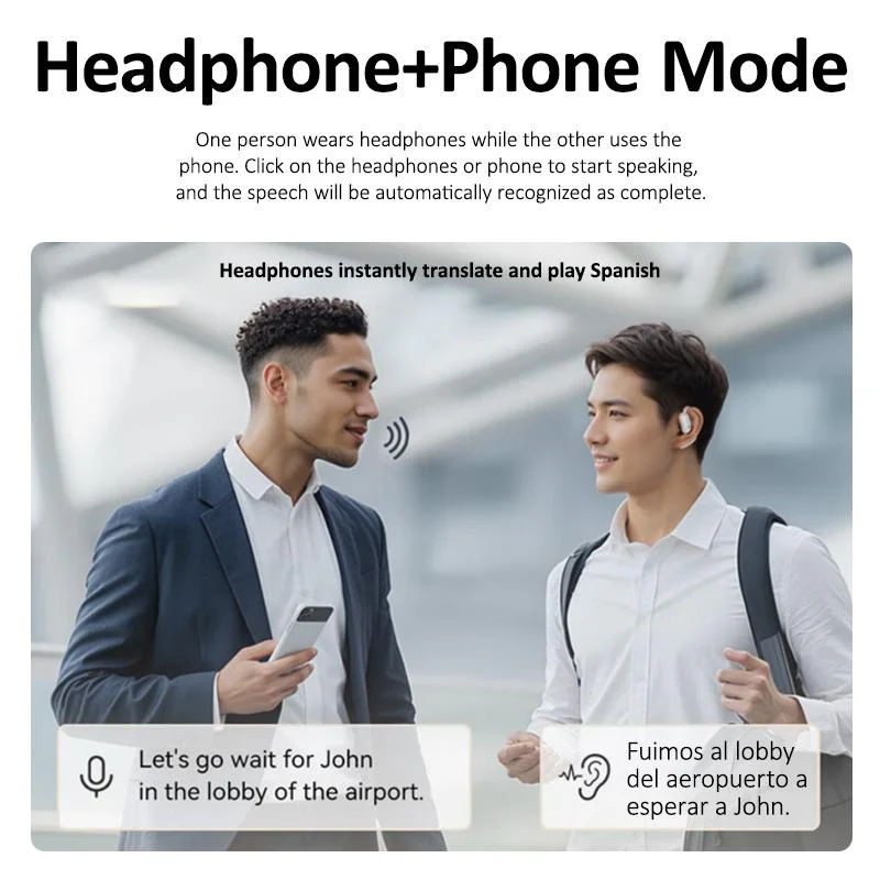 VOMLI™ AI Translator Earbuds
