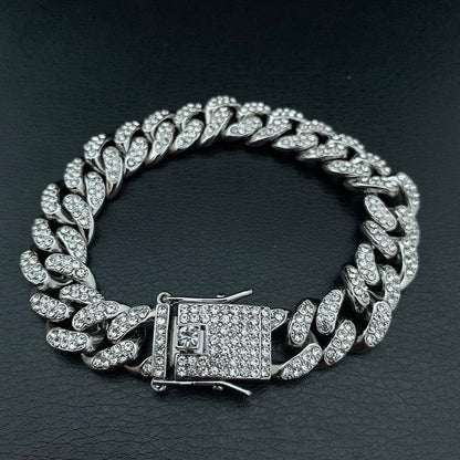 Iced Out Cuban Link Bracelet