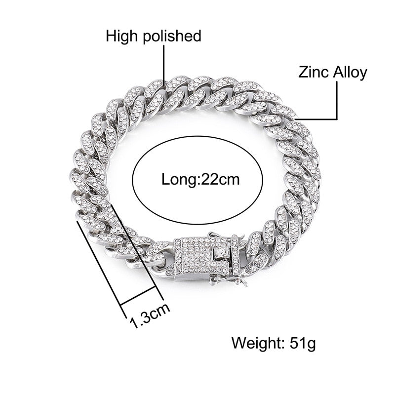 Iced Out Cuban Link Bracelet