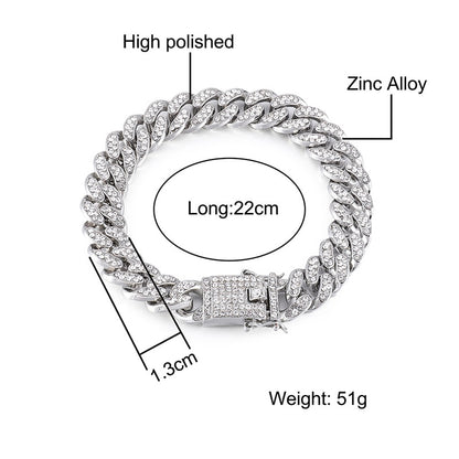 Iced Out Cuban Link Bracelet
